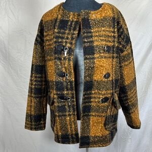NWT Native Youth Women's Plaid Jacket, size small